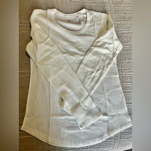 GAP Ivory Waffle Knit Long Sleeve Shirt new with tag